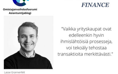 Tekoäly pk-yrityskauppojen tehostajana