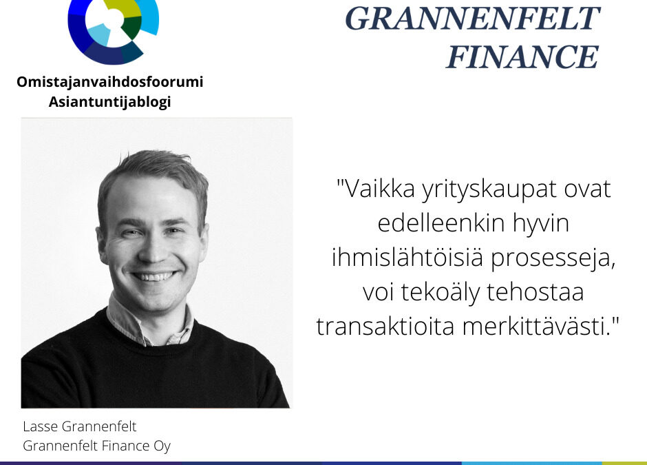 Tekoäly pk-yrityskauppojen tehostajana