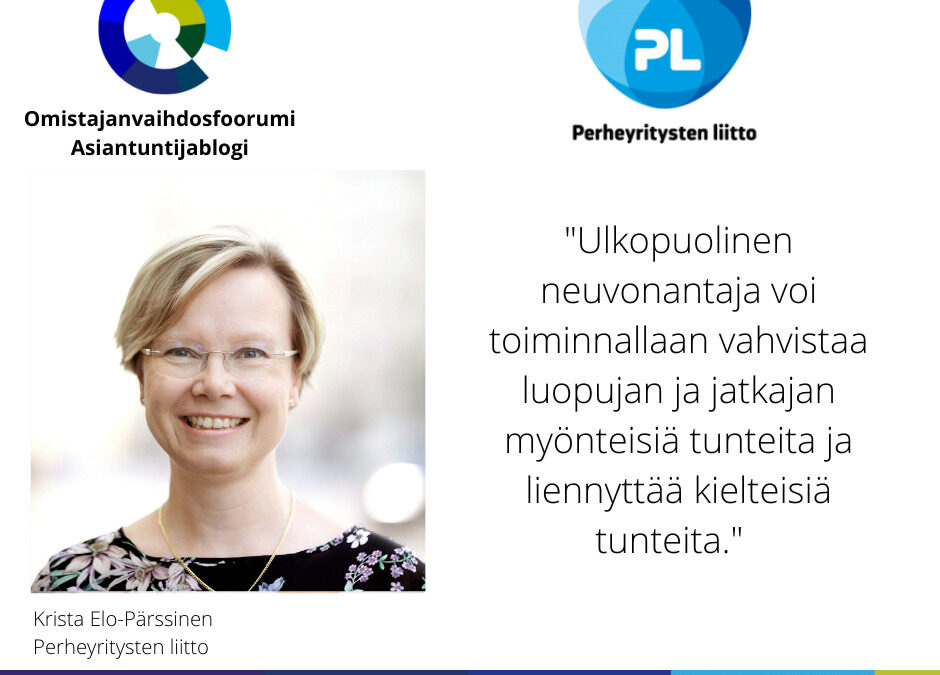 Neuvonantaja sukupolvenvaihdoksessa – tunteiden katalysaattori?