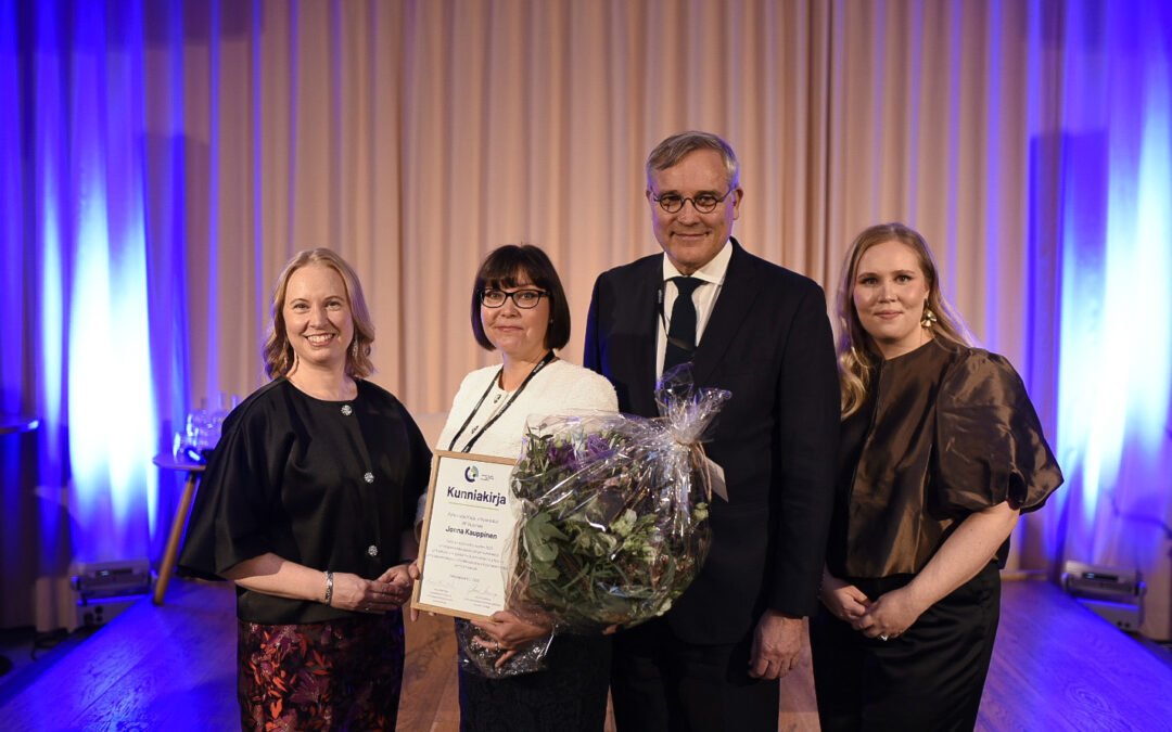 Rahoitusjohtaja Jonna Kauppinen on Vuoden omistajanvaihdosasiantuntija 2025
