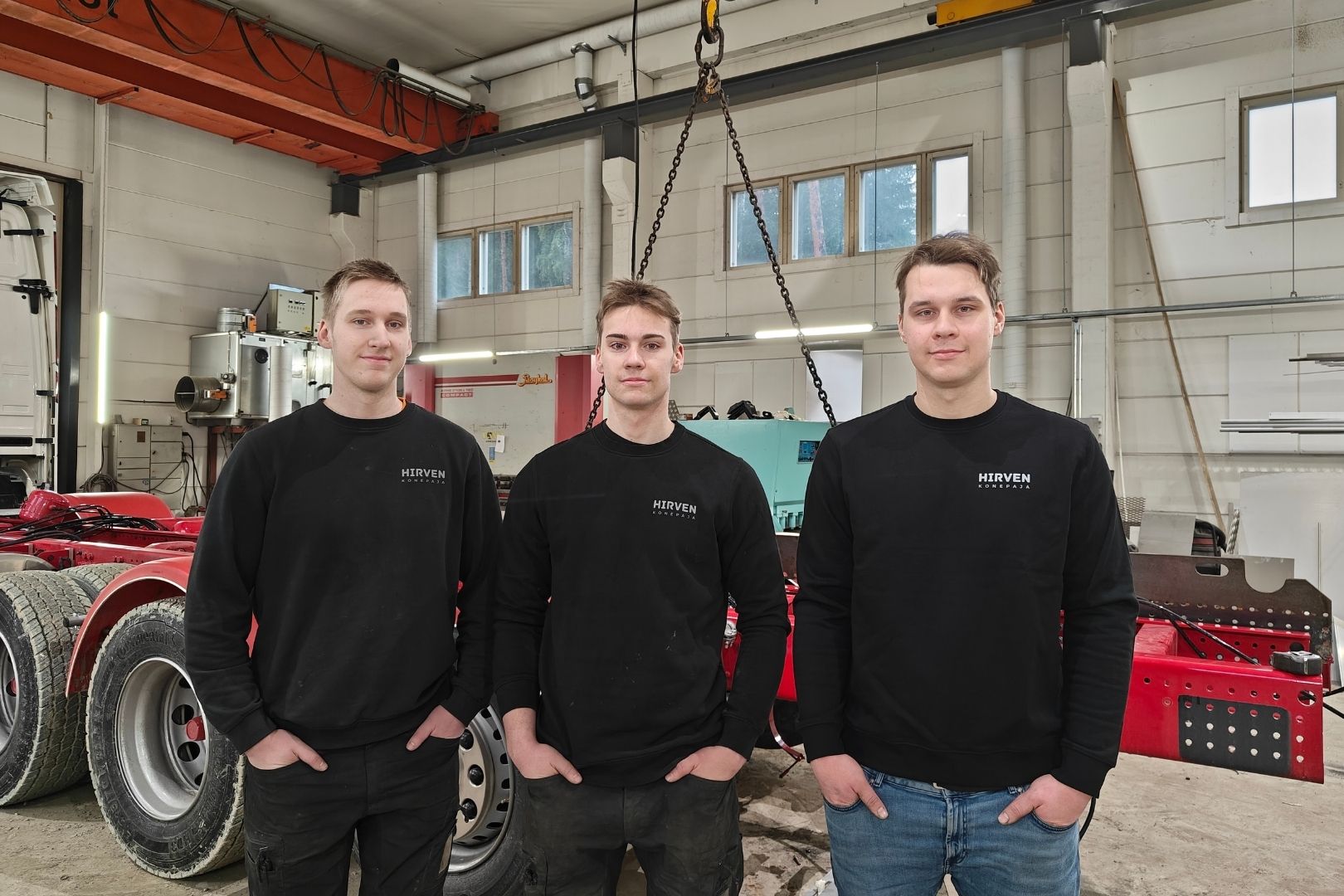 Hirven Konepaja: Lasse Hirvi, Viljami Hirvi, Eetu Hirvi